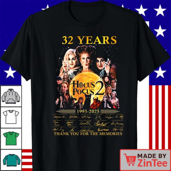 32 Years Hocus Pocus 2 Thank You For The Memories Shirt