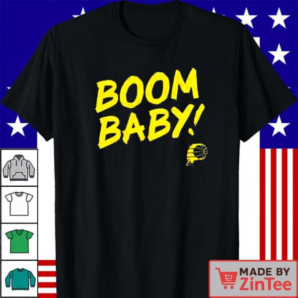 Boom Baby Indiana Pacers Shirt, 2025 Playoffs Graphic Pacers Shirt