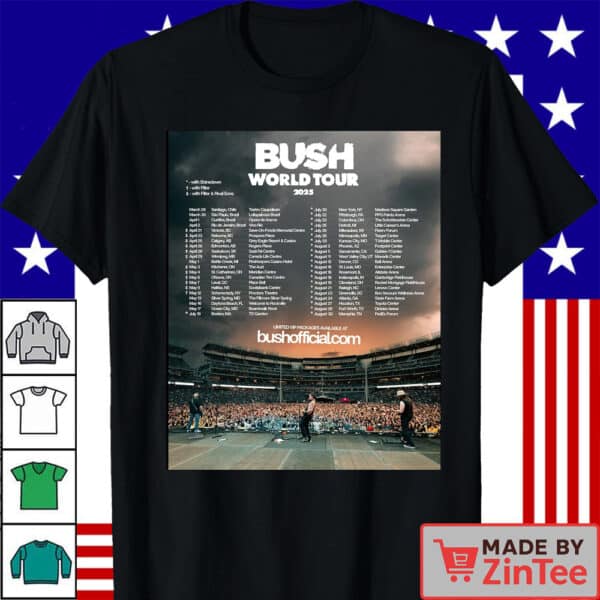 Bush Band World Tour 2025 Shirt