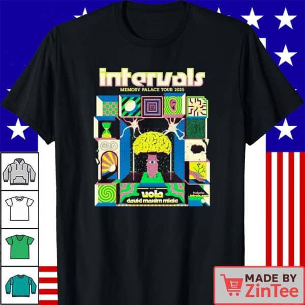Official Intervals Memory Palace Tour 2025 T-Shirts