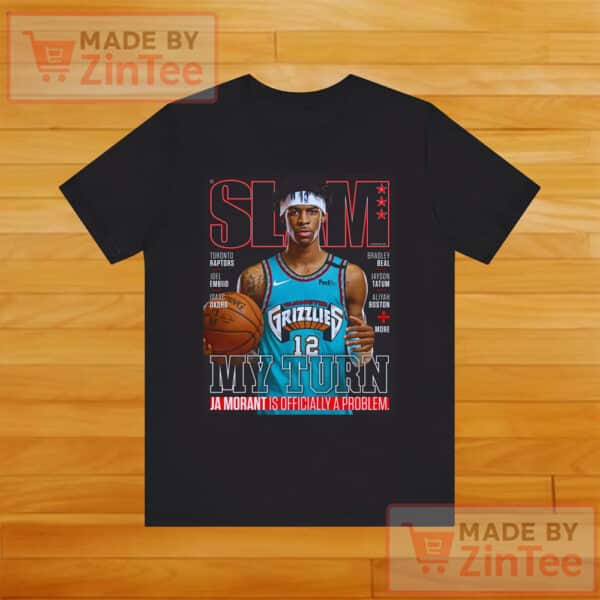 Ja Morant Shirt, Grizzlies NBA Slam Cover Ja T-Shirt