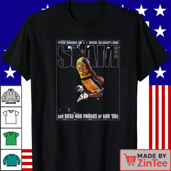 Kobe Bryant Vintage Shirt, Lakers NBA Slam Cover Kobe  Shirt