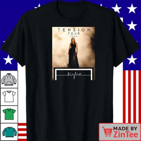 Kylie Tension Tour 2025 T-Shirt,  Minogue Music Concert  Shirt