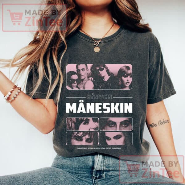 Maneskin T-Shirt, Måneskin Rock Band T-Shirt , Måneskin concert