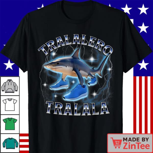 Official Tralalero Tralala Shark Brainrot Meme Shirt