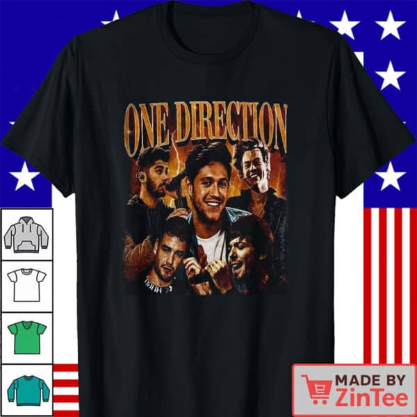 Official One Direction T Shirt, 1D Retro One Direction Fan Shirt
