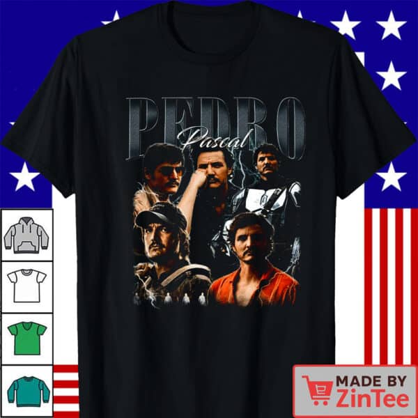 Pedro Pascal 90s Retro Funny Shirt, Celebrity Tribute Graphic Shirt