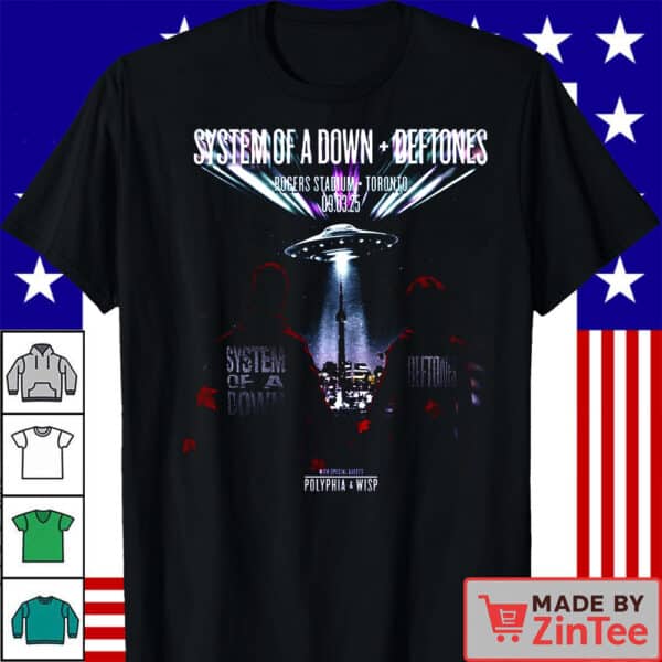 System Of A Down And Deftones In Toronto Canada On September 3 2025 Shirt
