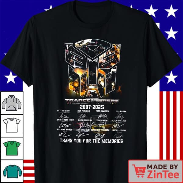 Transformers 2007 2025 Thank You For The Memories Shirt