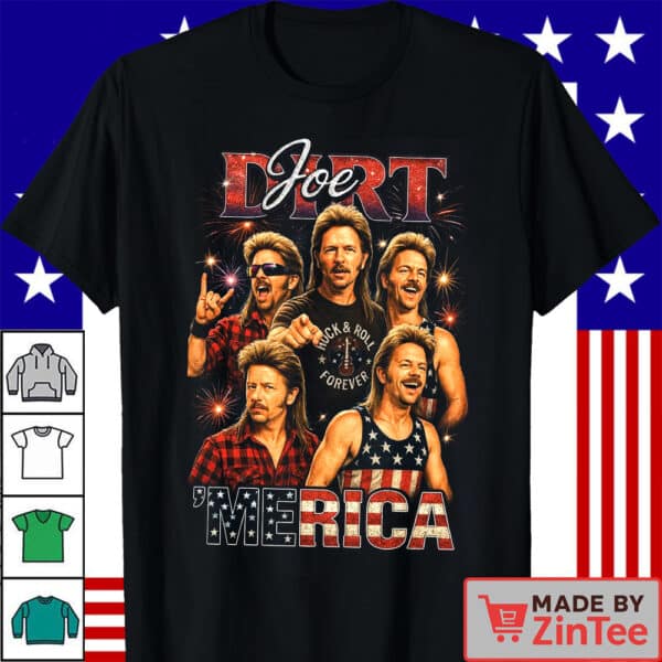 Vintage Joe Dirt Merica T-shirt, Patriotic July 4th Joe Dirt Retro 90s T Shirt