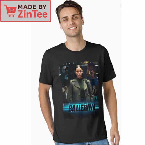 Ballerina Movie Cast T-Shirt Ana de Armas & John Wick Universe Graphic Tee (2025 Film)