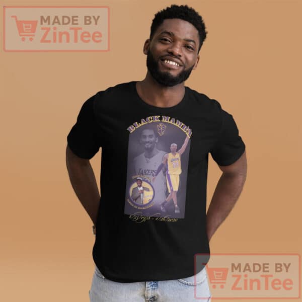 Black Mamba Memorial Tee, Kobe Bryant Tribute Shirt