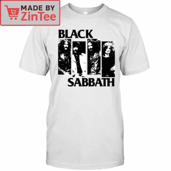 Black Sabbath Band Photo Columns Graphic Shirt