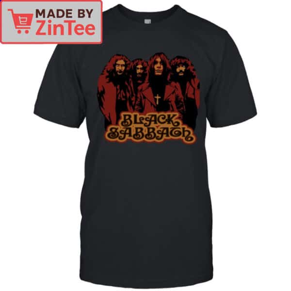 Black Sabbath Band Photo Cross Graphic Shirt