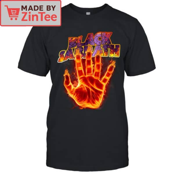 Black Sabbath Flaming Hand Graphic Shirt