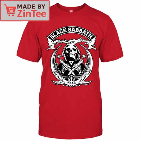 Black Sabbath Ten Year War Grim Reaper Shirt