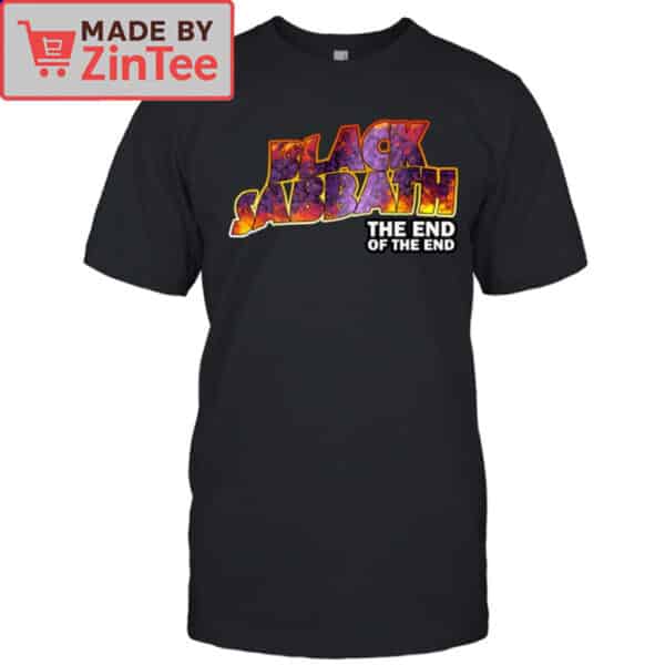 Black Sabbath The End of The End Flaming Logo Shirt