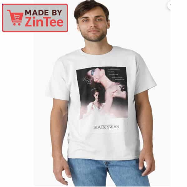 Black Swan Movie T-Shirt Artistic Natalie Portman Graphic Tee for Psychological Thriller Fans
