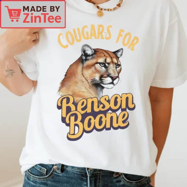 Cougars for Benson Boone Concert Tee Shirt