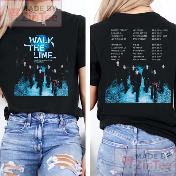 ENHYPEN World Tour Walk The Line IN US & EUROPE Enhypen Shirt, Enhypen 2025 Shirt