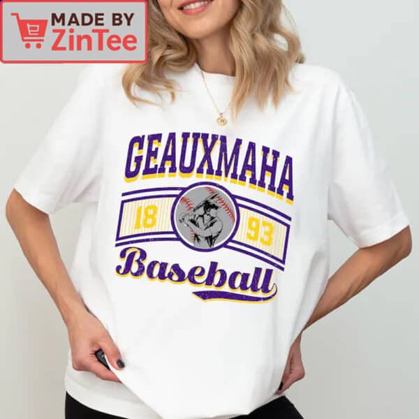 Geauxmaha Baseball Shirt, LSU Fan Apparel