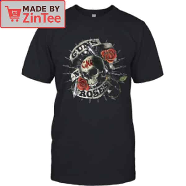 Guns N' Roses Skull and Roses Shirt