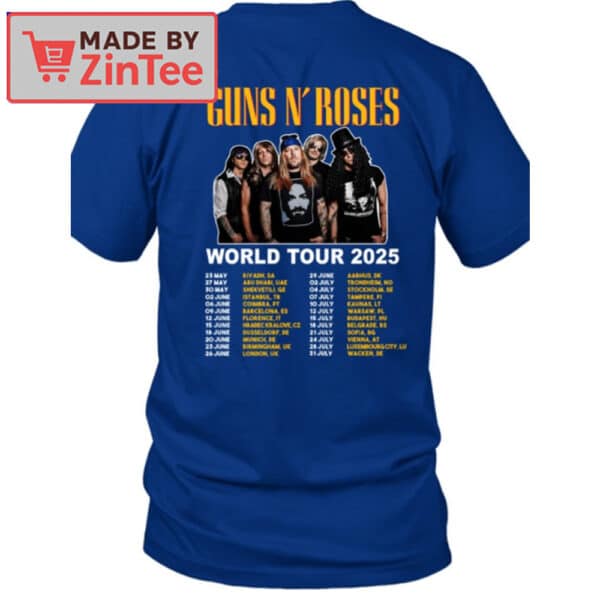 Guns N' Roses 2025 World Tour Shirt