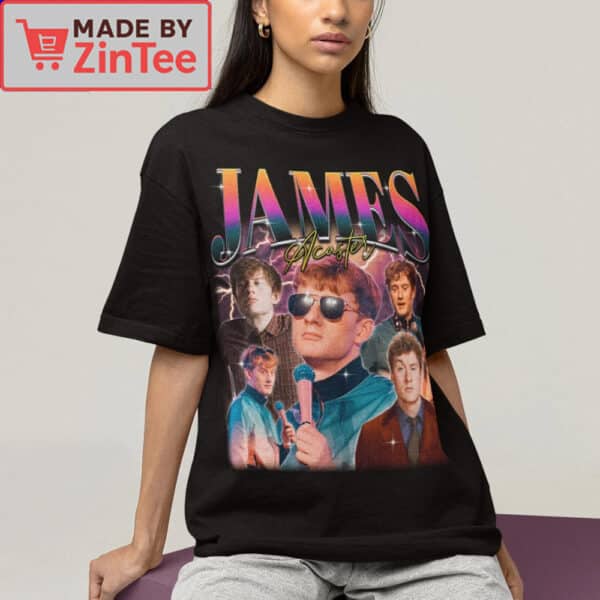 James Acaster Graphic T-Shirt – Colorful Comedy Tee for Stand-Up and Taskmaster Fans