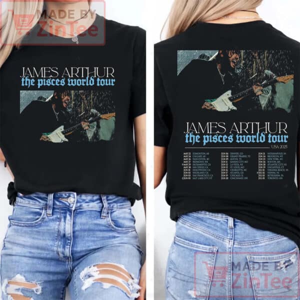 James Arthur The Pieces World Tour Shirt