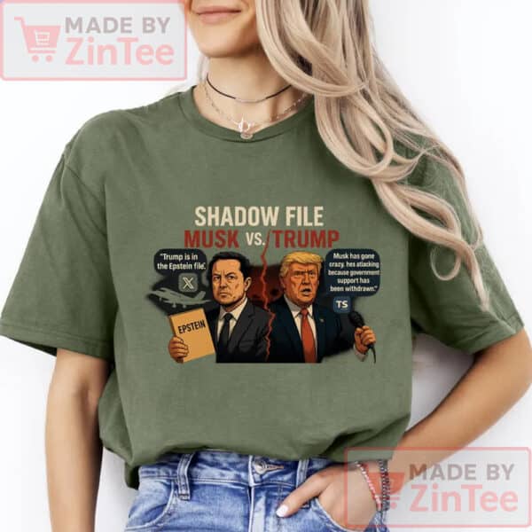 Jeffrey Epstein Didn't Kill Himself Shirt ,Elon Musk vs Donald Trump Political Tee ,Funny Conspiracy Theory Dark Humor Unisex Graphic Shirt
