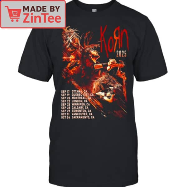Korn Tour Date 2025 02 Shirt