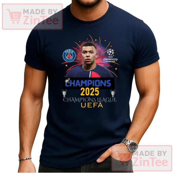 Kylian Mbappe PSG Champions League Shirt