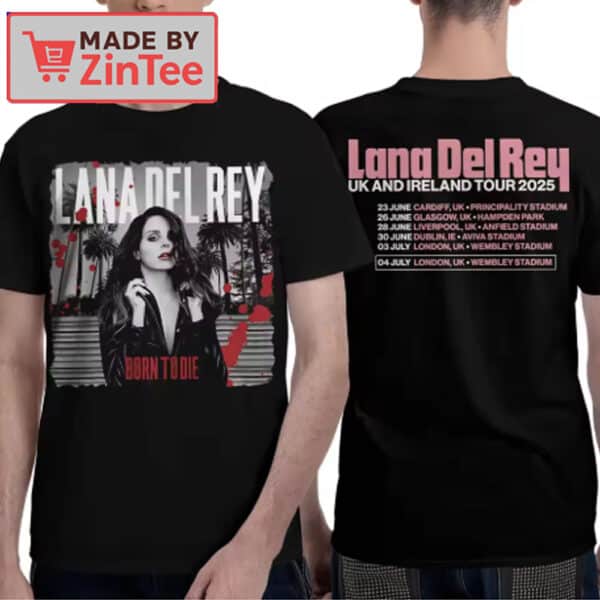 Lana Del Rey Born to Die Tour 2025 Shirt