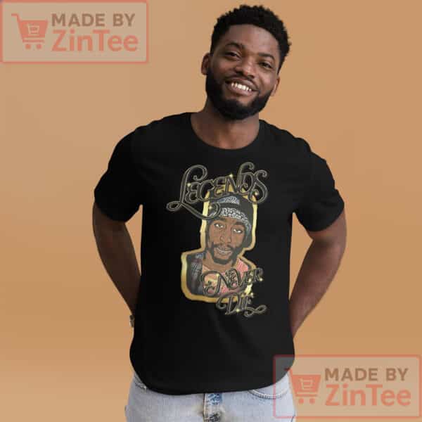 Legends Never Die Graphic Tee, Tupac-Inspired Shirt, Vintage Hip-Hop T-Shirt