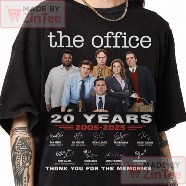 Movie Anniversary The Office 2005-2025 Shirt, Thank You For The Memories Shirt