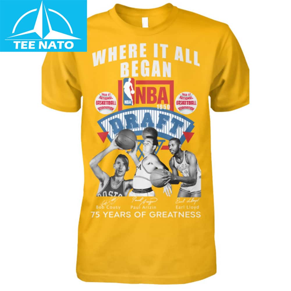A stylized image of the commemorative NBA shirt.