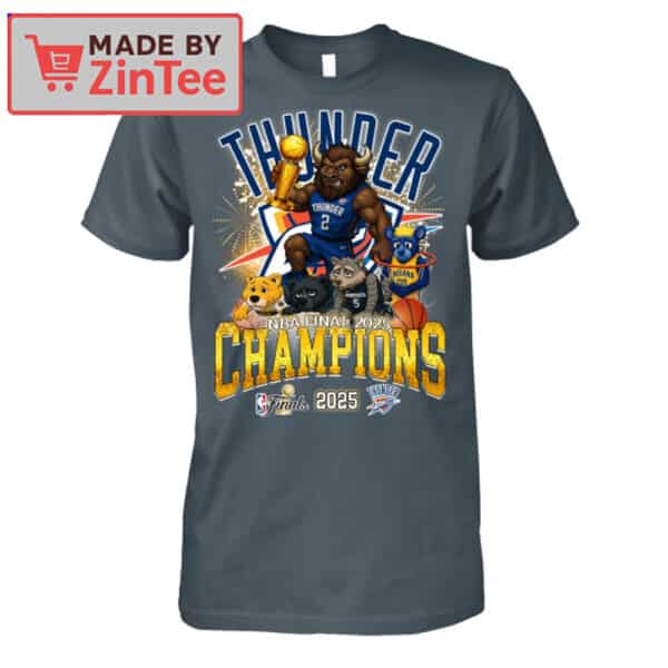 Oklahoma City Thunder NBA Finals 2025 Champions Mascot Shirt