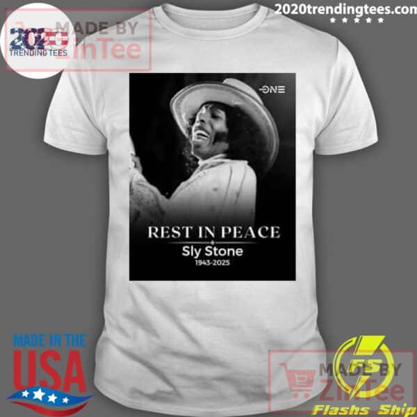 Original Rest In Peace Sly Stone 1943-2025 Shirt