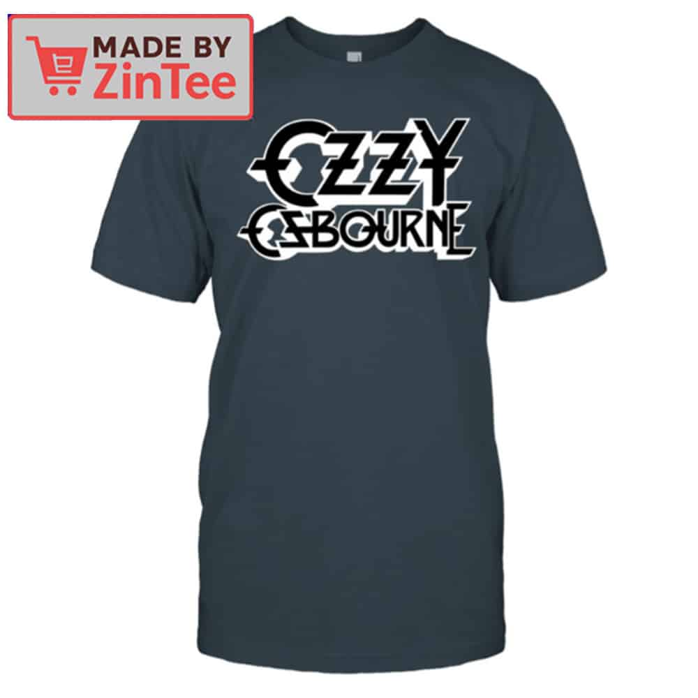 Model wearing the Ozzy Osbourne graphic shirt