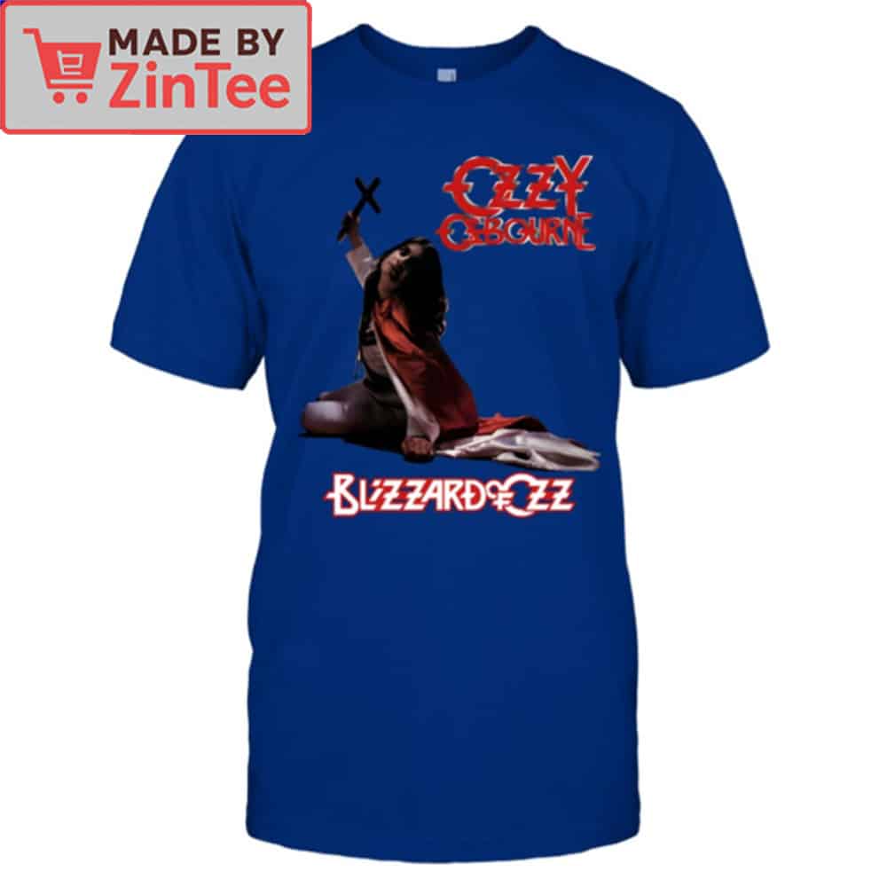 A person styling the Ozzy Osbourne shirt