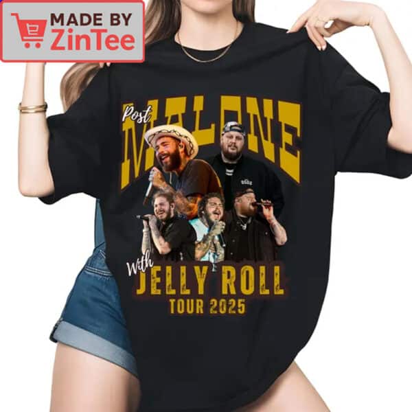 Post Malone Jelly Roll Tour 2025 Shirt, Post Malone Shirt