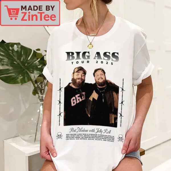 Posty Tour Shirt, Retro The Big Ass Tour 2025 Shirt