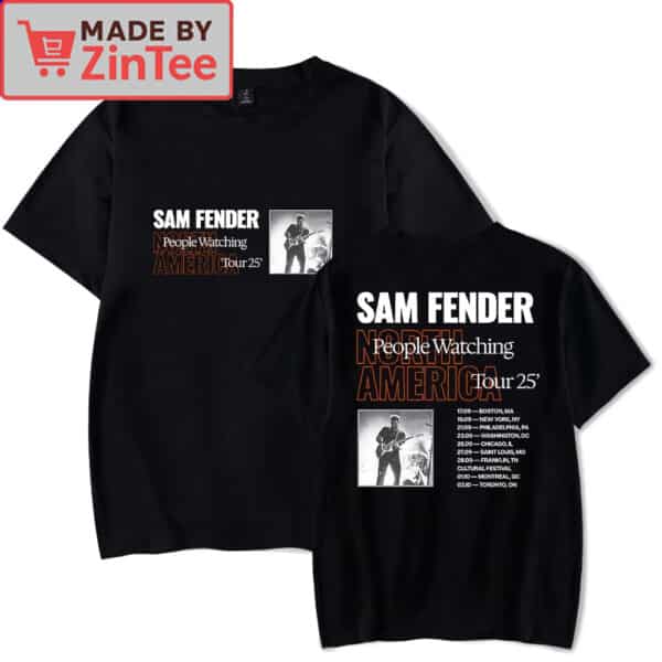 Sam Fender People Watching Tour 2025 Shirt