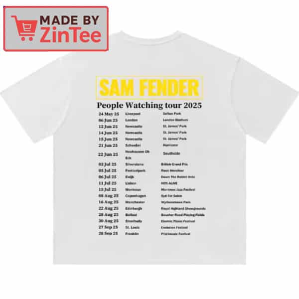 Sam Fender People Watching Tour 2025 Shirt