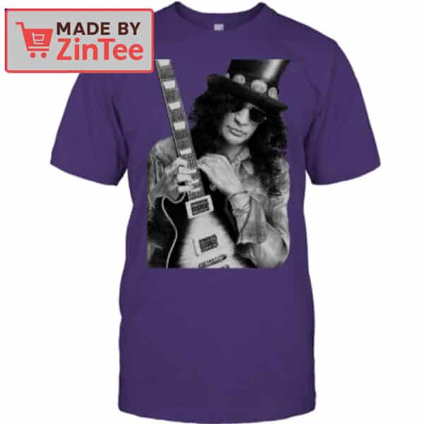 Slash Guitar Guns N’ Roses Legend Monochrome Portrait Shirt