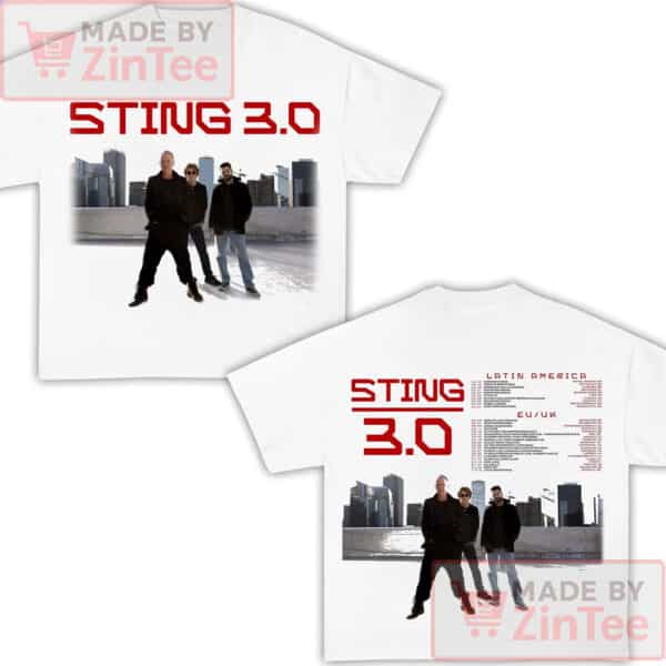 Sting Tour T-Shirt, Sting Concert T-Shirt