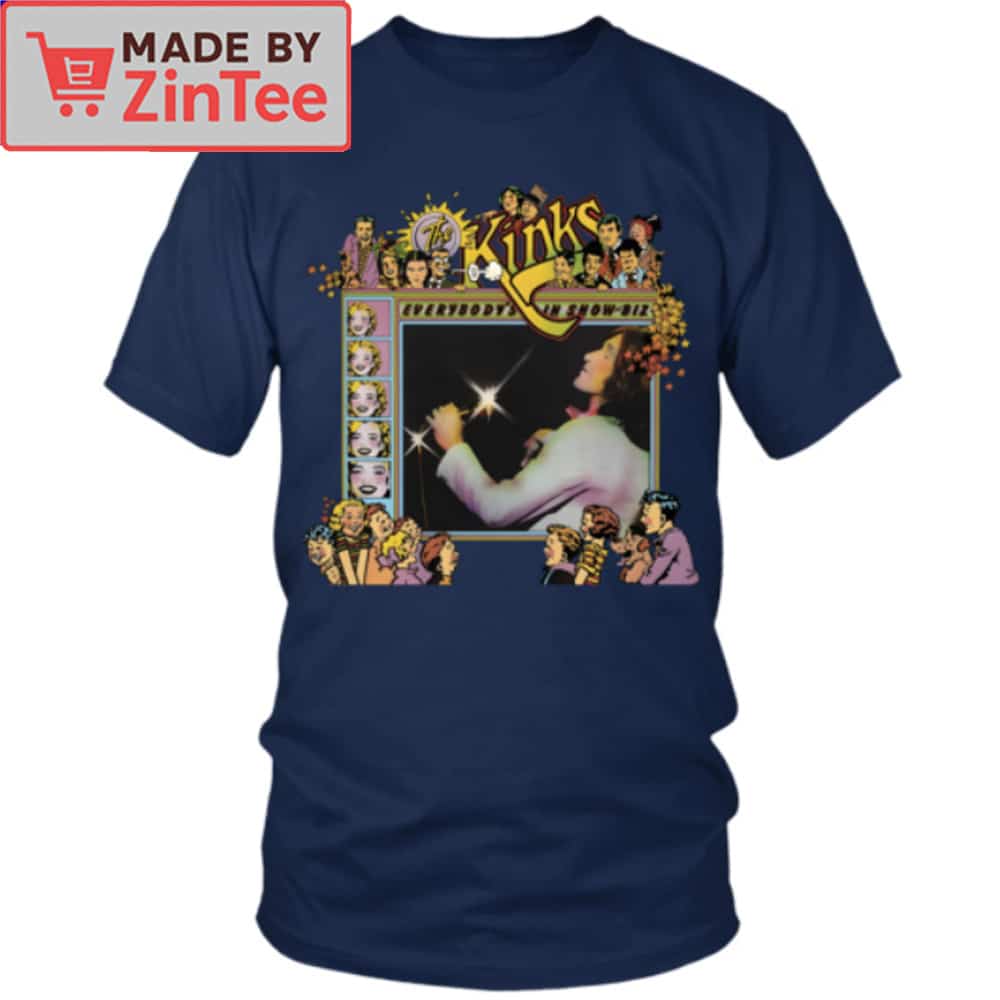 Artwork and features of the classic Kinks tee