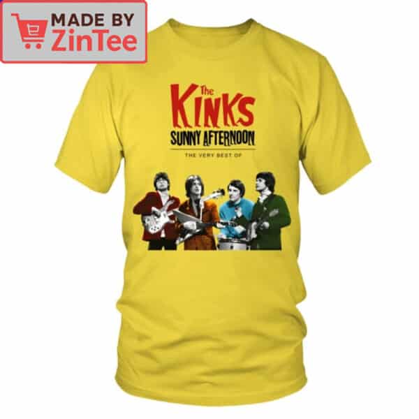 The Kinks Sunny Afternoon T-Shirt – Vintage Rock Band Tee (Best Of Collection)