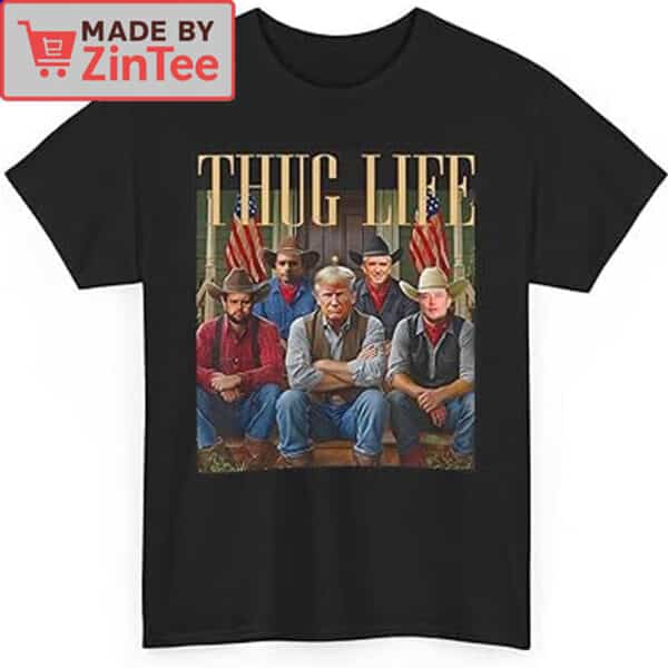 Thug Life Trump JD Vance Elon Musk JFK T-Shirt
