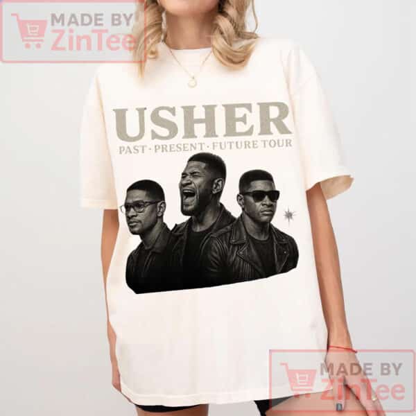 Usher Past-Present-Future Tour T-Shirt, Gift For Fans T-Shirt